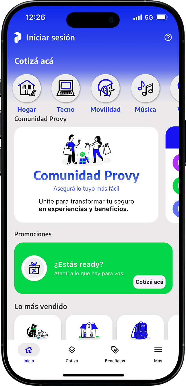 App Provy en celular